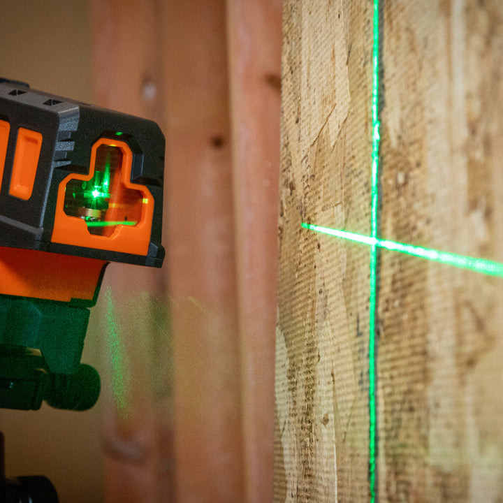 Compact Green Cross-Line Laser Level with Plumb Spot
