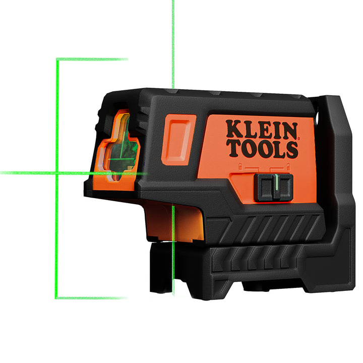 Compact Green Cross-Line Laser Level with Plumb Spot