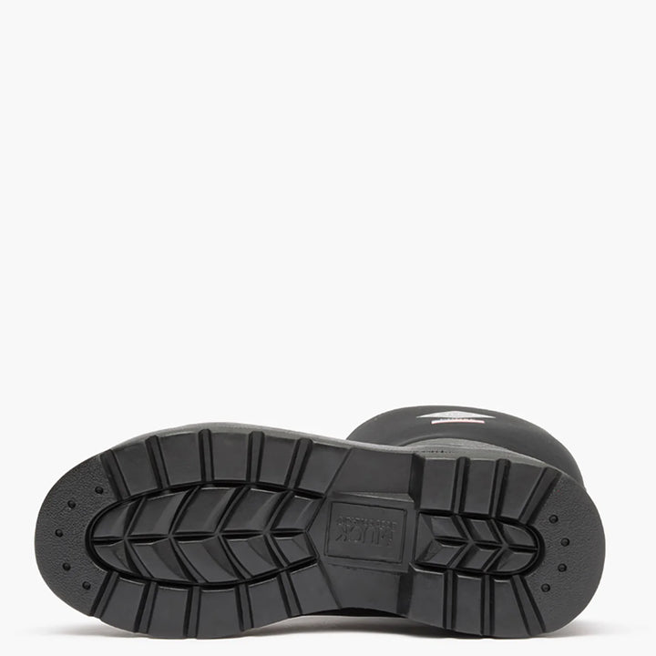 Black sole of a shoe on a white background