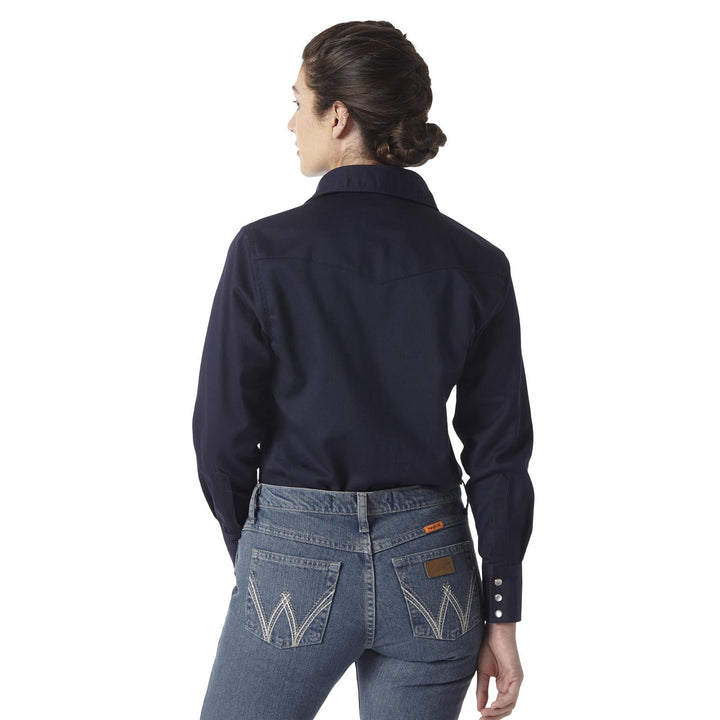 10FRLW03N Womens WRANGLER® FR FLAME RESISTANT LONG SLEEVE SOLID