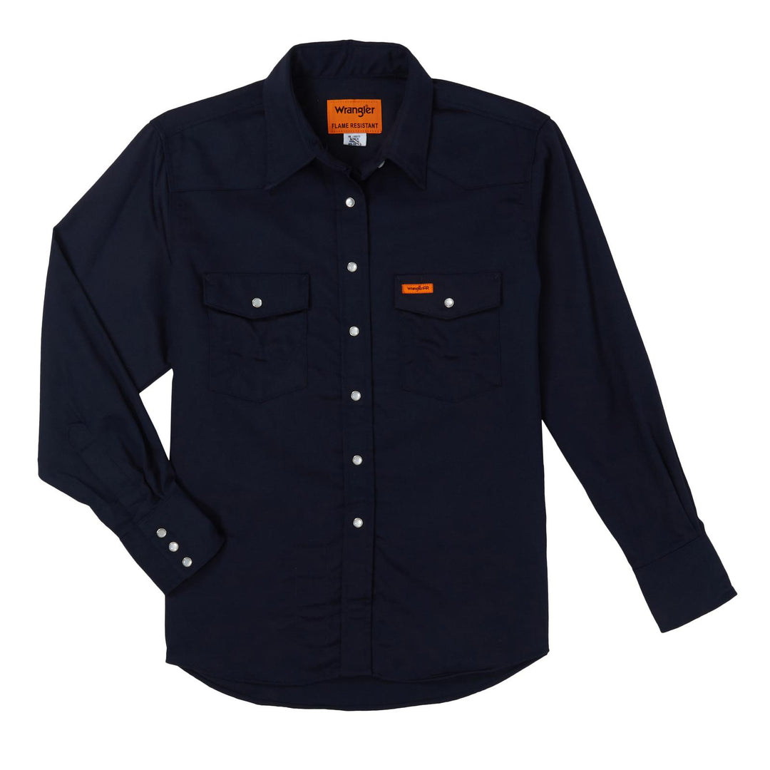 10FRLW03N Womens WRANGLER® FR FLAME RESISTANT LONG SLEEVE SOLID