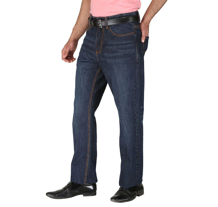 MFRJ-101 Fr Blue Faded Cross Hatch Jeans