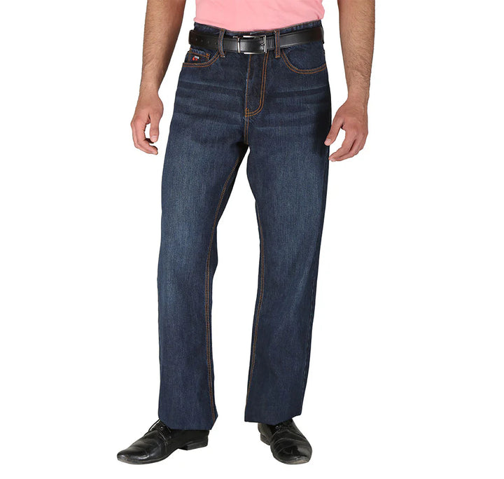 MFRJ-101 Fr Blue Faded Cross Hatch Jeans
