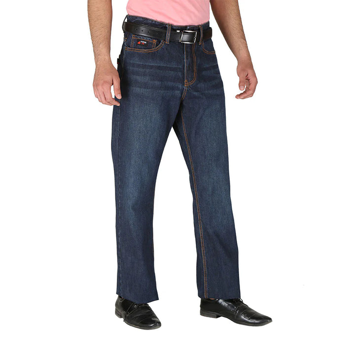 MFRJ-101 Fr Blue Faded Cross Hatch Jeans