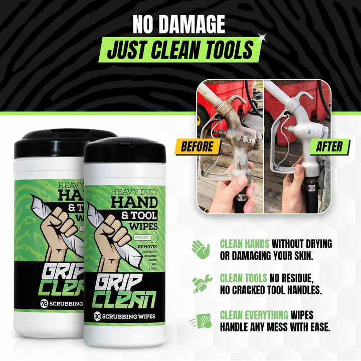 Heavy Duty Cleaning Wipes – Waterless Mechanic Hand Wipes &amp; Degreaser Wipes