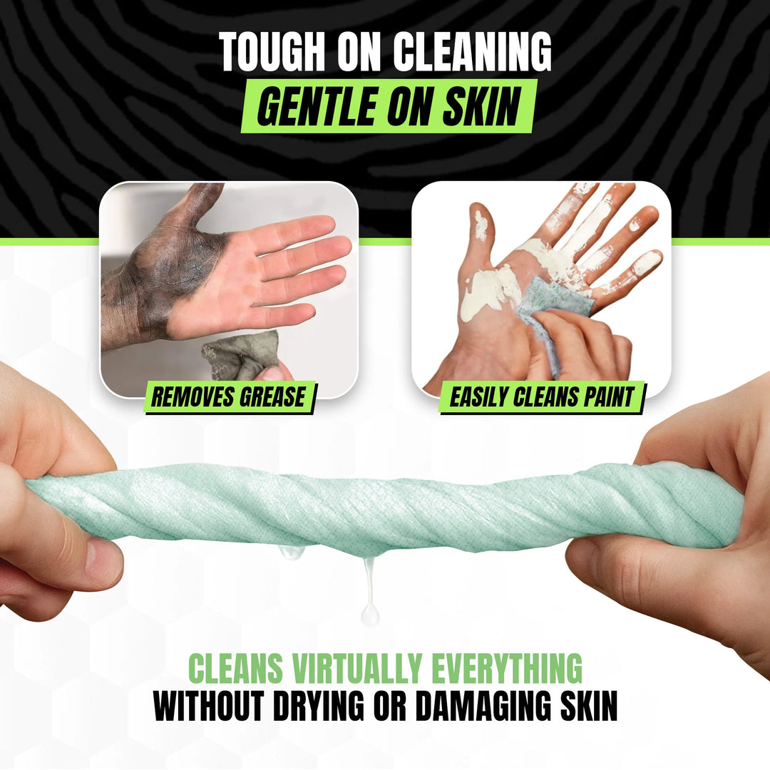 Heavy Duty Cleaning Wipes – Waterless Mechanic Hand Wipes &amp; Degreaser Wipes