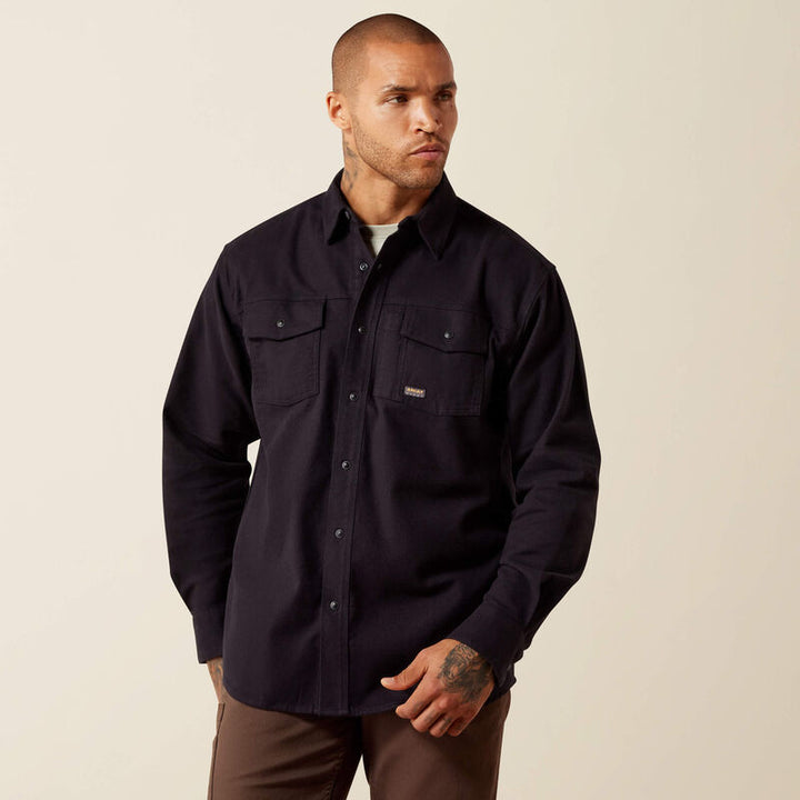 Rebar Flannel Twill Snap Work Shirt