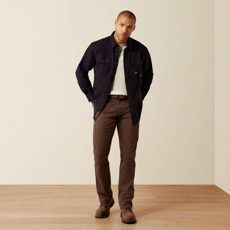 Rebar Flannel Twill Snap Work Shirt