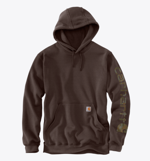 LOOSE FIT MIDWEIGHT LOGO SLEEVE GRAPHIC HOODIE