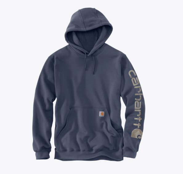 LOOSE FIT MIDWEIGHT LOGO SLEEVE GRAPHIC HOODIE