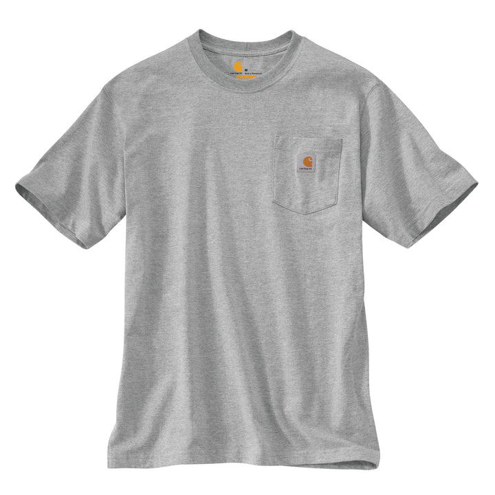 A gray short sleeve shirt on a white background