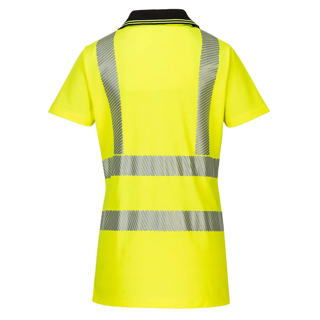 LW72 - Hi-Vis Women's Cotton Comfort Pro Polo Shirt S/S