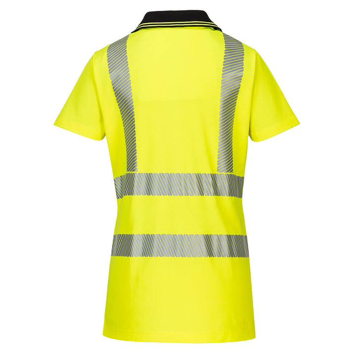 LW72 - Hi-Vis Women's Cotton Comfort Pro Polo Shirt S/S