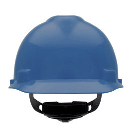 MSA V-Gard Blue Hard Hat with Fas-Trac III Suspension (Cap Style)
