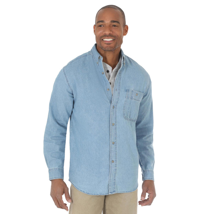 10RAL08DM WRANGLER RUGGED WEAR® DENIM BASIC SHIR