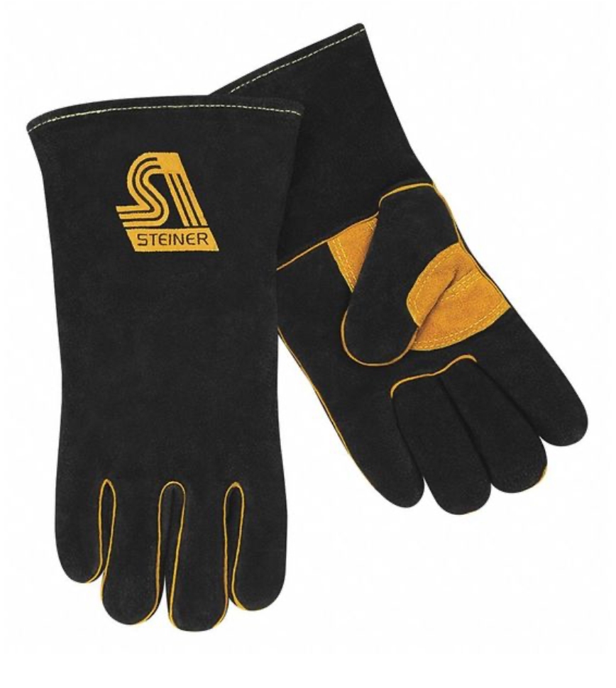 2619B-L Premium Side Split Cowhide Stick Welding Gloves - ThermoCore™ Foam Lined