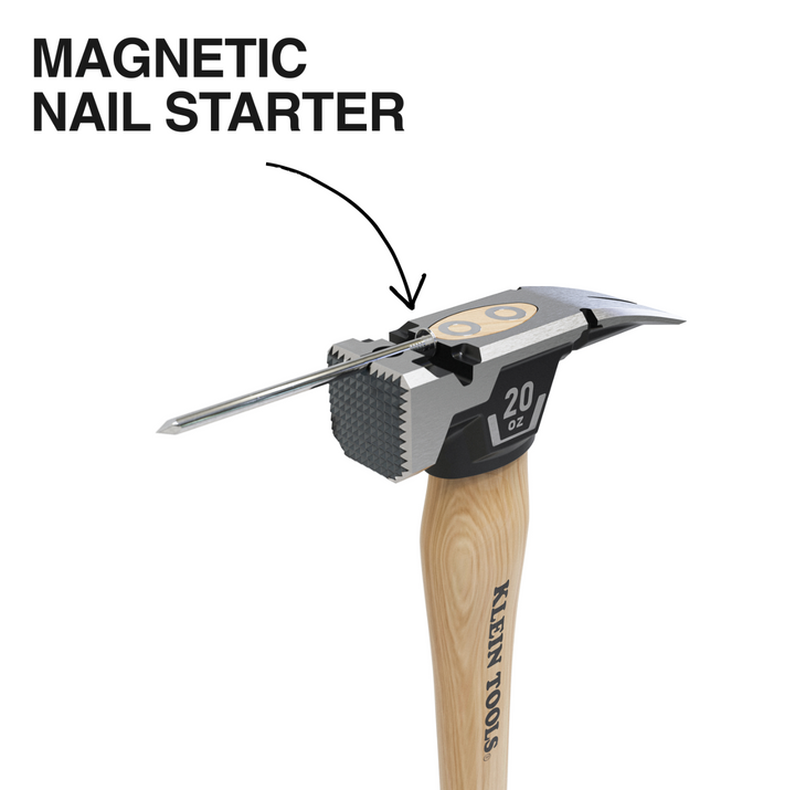 H80920H Milled Face Hickory Handle Hammer, 20-Ounce