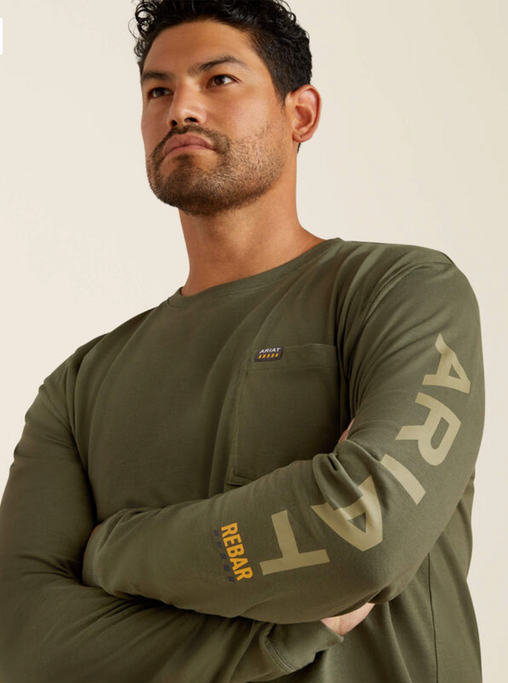 Rebar Cotton Strong Standard Logo Pocket T-Shirt
