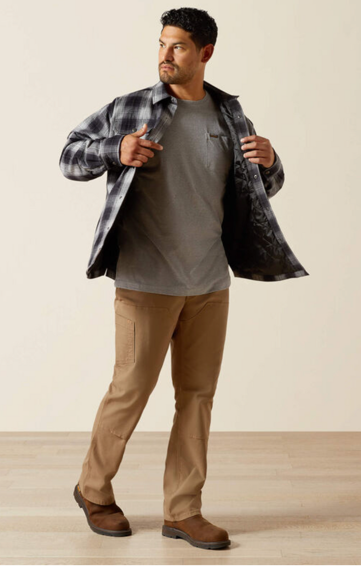 Rebar Flannel Insulated Shirt Jacket