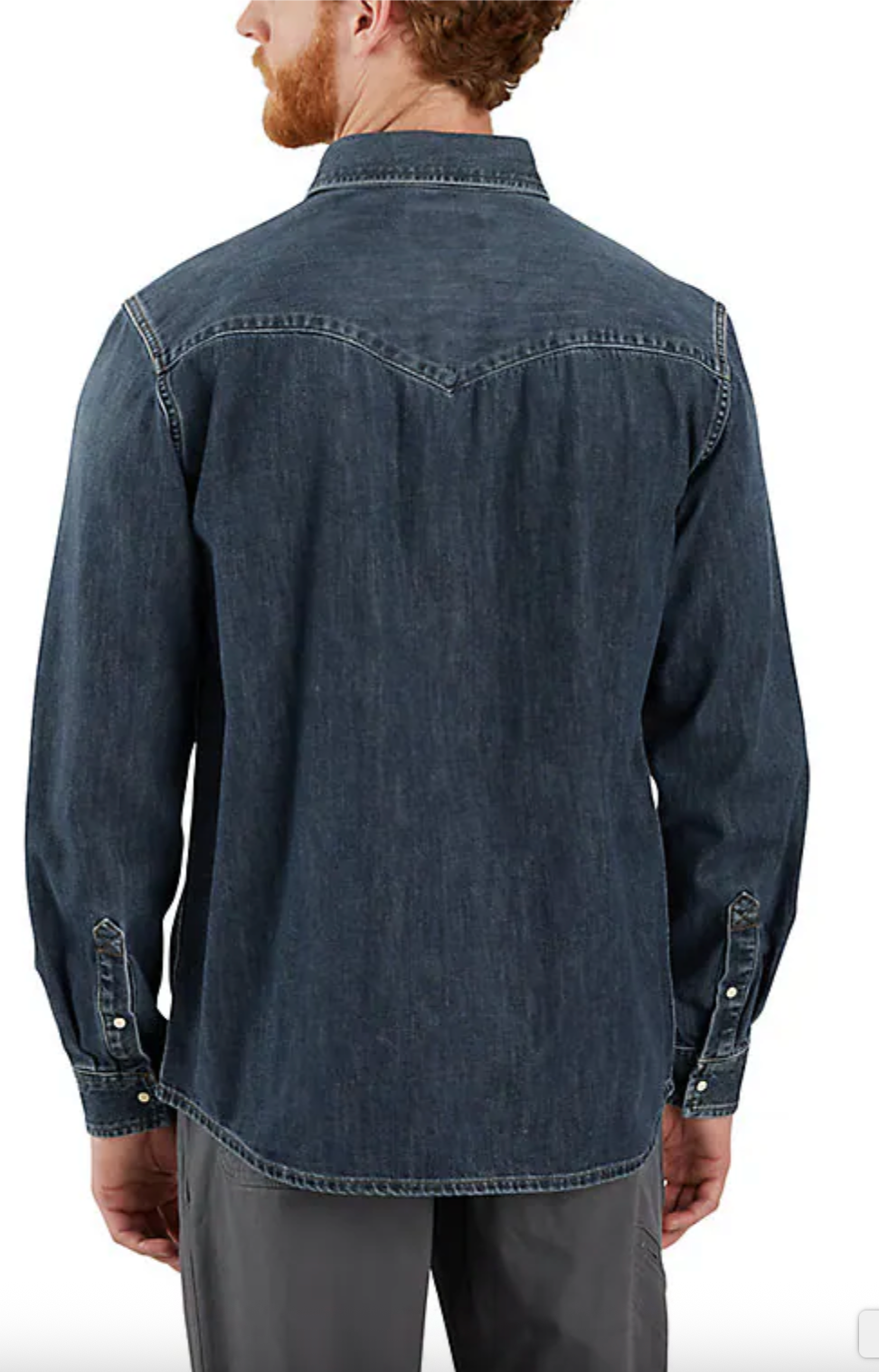 106429 - Montana Relaxed Fit Midweight Denim Long-Sleeve Snap Front Shirt