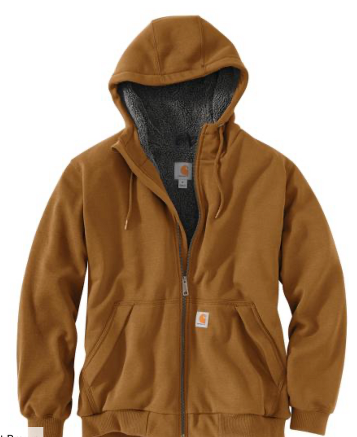 103308 Rain Defender® Relaxed Fit Midweight Sherpa-Lined Full-Zip Sweatshirt
