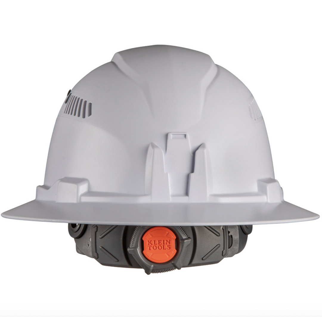 60401 Hard Hat, Vented, Full Brim Style, White