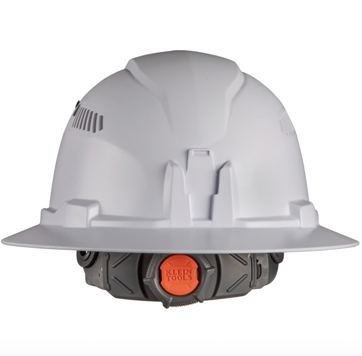 60401 Hard Hat, Vented, Full Brim Style, White
