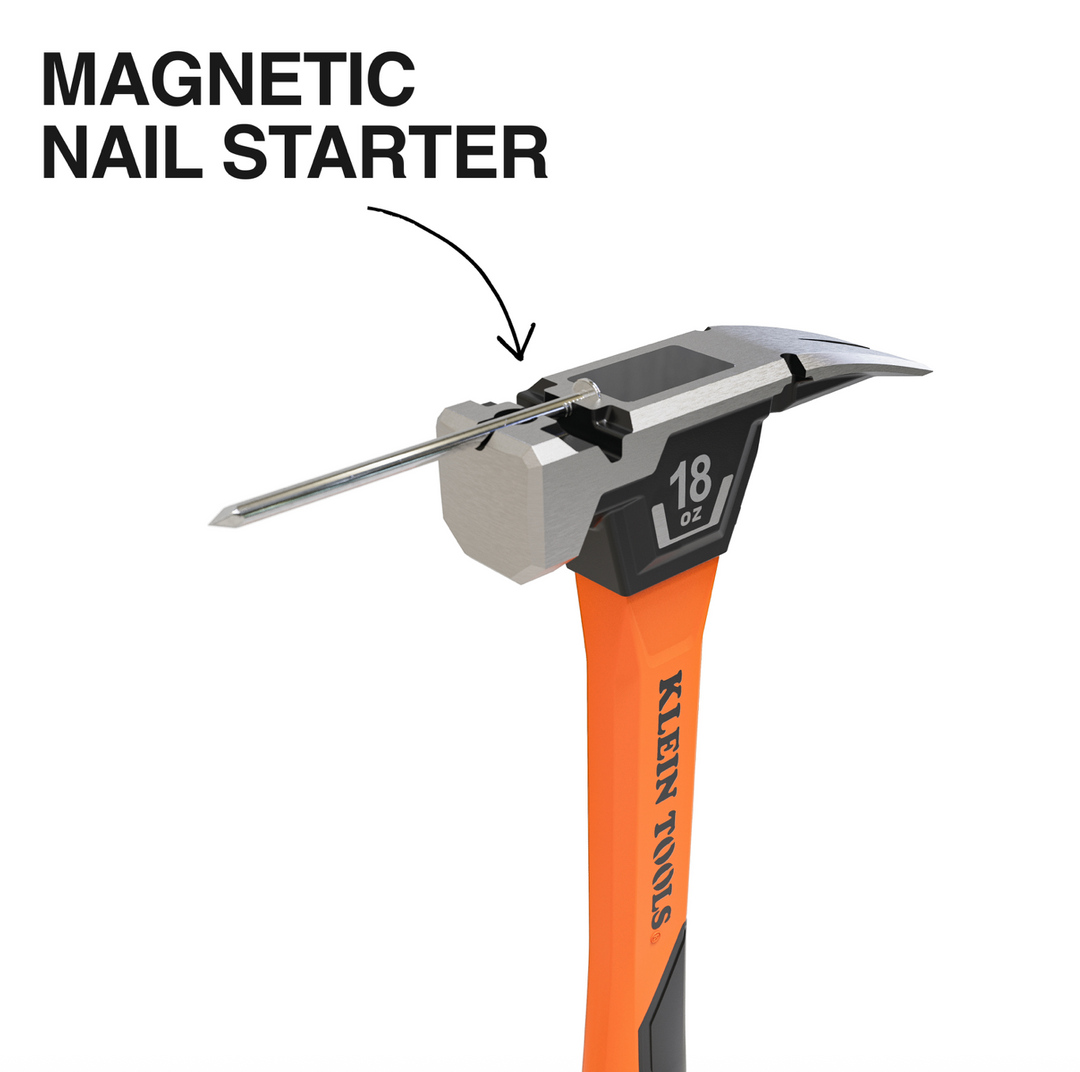 H80918 Smooth Face Fiberglass Hammer, 18-Ounce