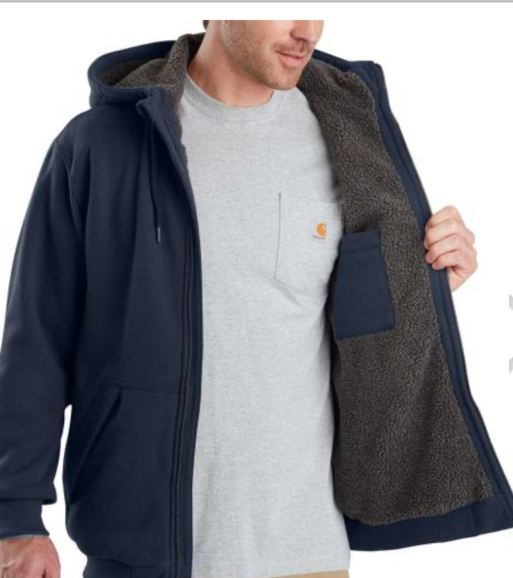 103308 Rain Defender® Relaxed Fit Midweight Sherpa-Lined Full-Zip Sweatshirt