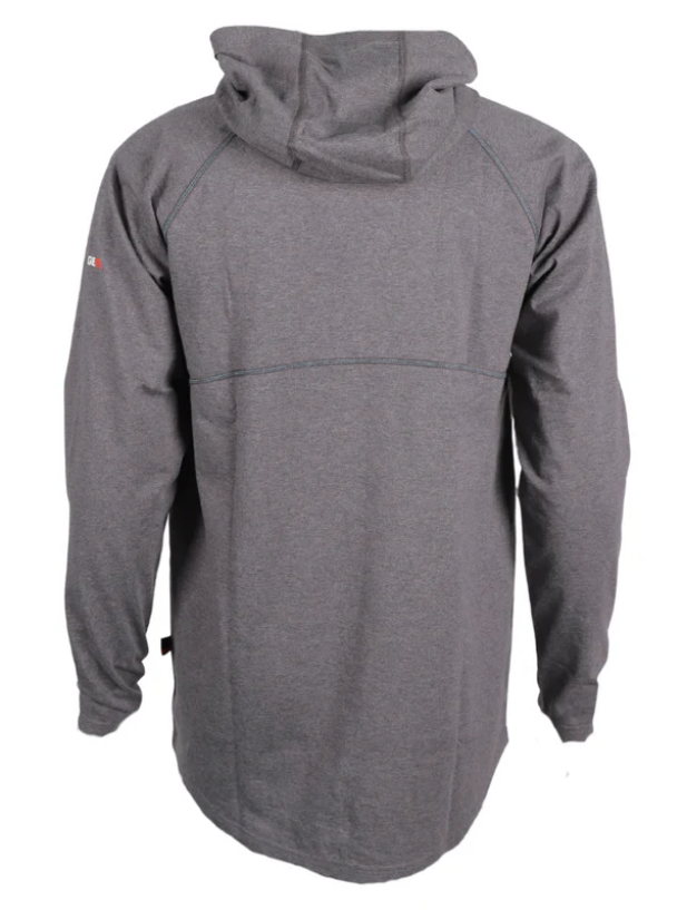 MFRHOODT-1 FORGE FR MEN'S CHARCOAL GREY HOODED TEE