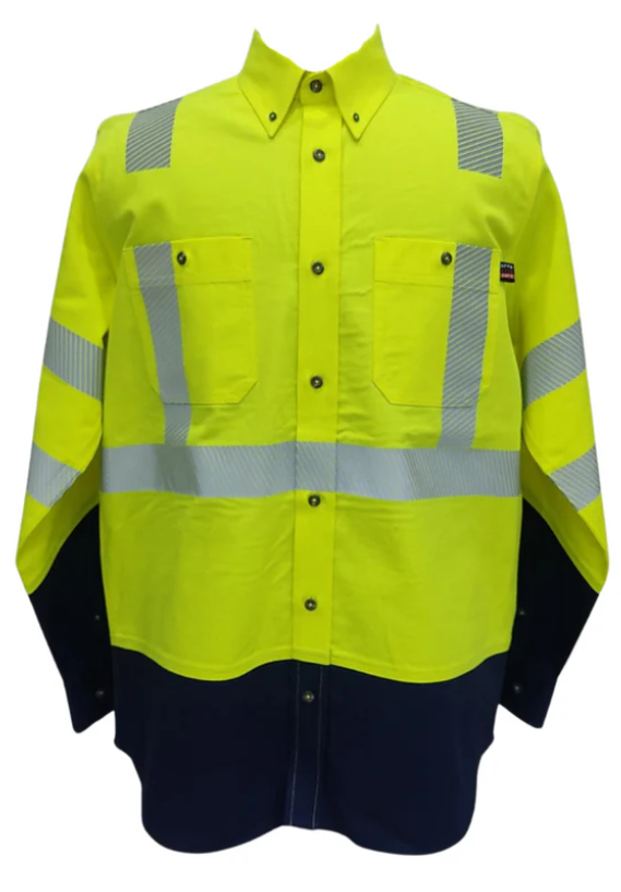 MFRHVSTT-2 FPRGE FR MEN'S YELLOW HI-VIS TWO TONE SHIRT