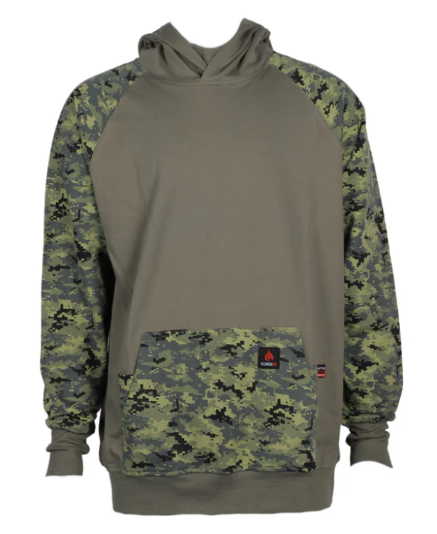 MFRHDYCAMO-33 FR MEN'S GREEN CAMO PULLOVER