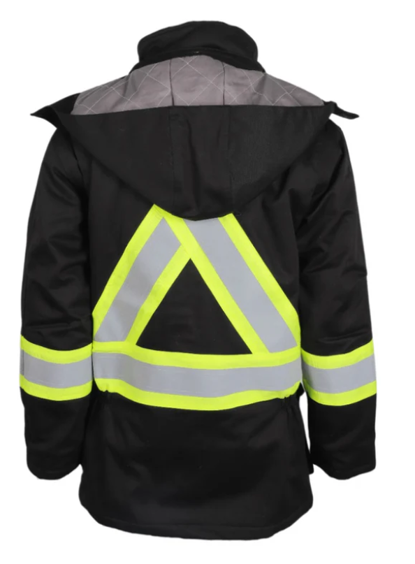 MFRCPRKA-1 Fr Men's Black Parka Jacket