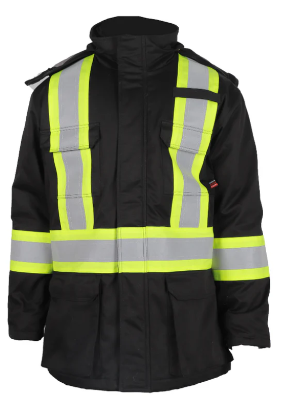 MFRCPRKA-1 Fr Men's Black Parka Jacket