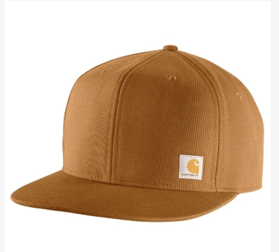 106665 Firm Duck Flat Brim Cap