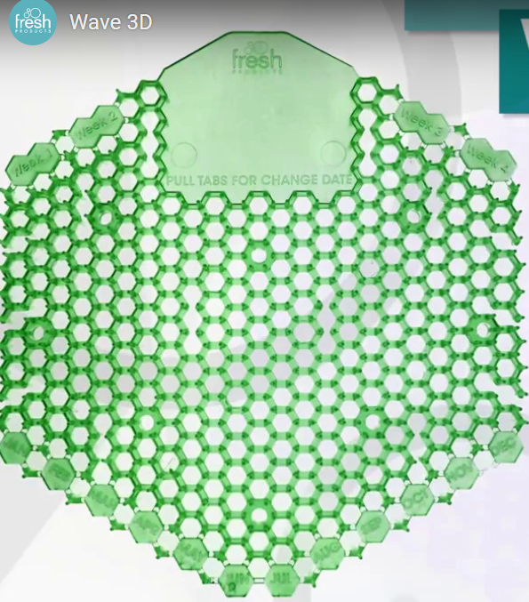 Wave 3D Urinal Screen