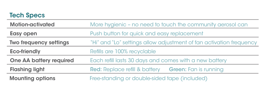 MyFresh 2.0 Small Space Air Freshener & Refills