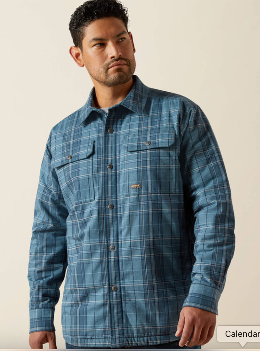 Rebar Flannel Insulated Shirt Jacket