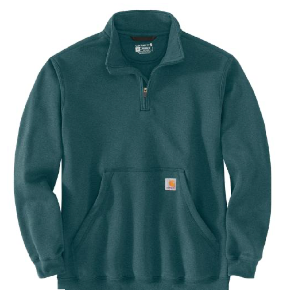 105294 Loose Fit Midweight Quarter-Zip Mock-Neck Sweatshirt
