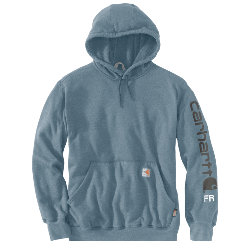 FLAME-RESISTANT CARHARTT FORCE® LOOSE FIT MIDWEIGHT HOODED LOGO GRAPHIC HOODIE