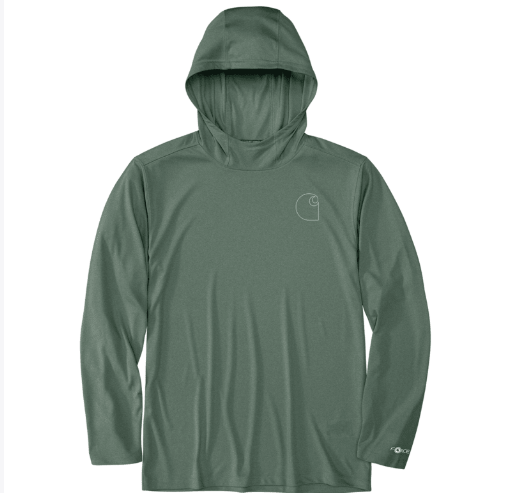 Force Sun Defender™ Lightweight Long-Sleeve Hooded Logo Graphic T-Shirt