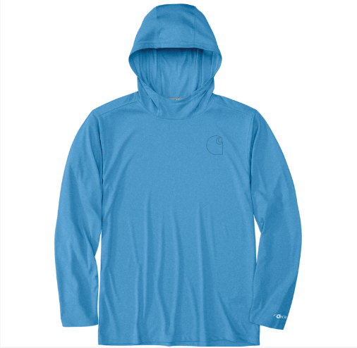 Force Sun Defender™ Lightweight Long-Sleeve Hooded Logo Graphic T-Shirt