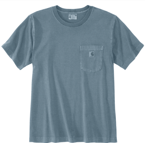 Re-Engineered Relaxed Fit Lightweight Short-Sleeve Garment Dyed Pocket T-Shirt