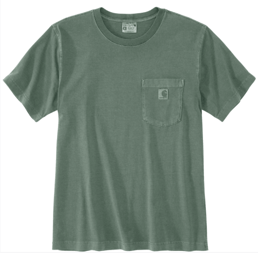 Re-Engineered Relaxed Fit Lightweight Short-Sleeve Garment Dyed Pocket T-Shirt