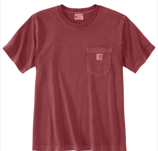 Re-Engineered Relaxed Fit Lightweight Short-Sleeve Garment Dyed Pocket T-Shirt