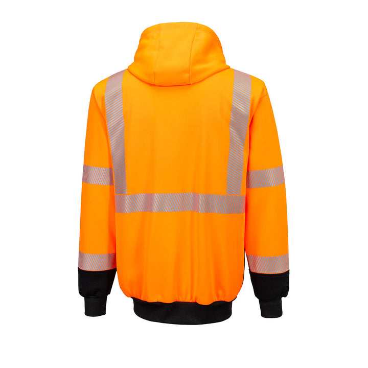 Hi-Vis Contrast Segmented Tape Zipped Hoodie