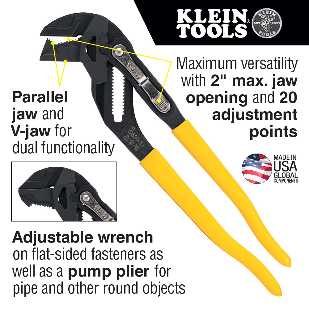 D53002KIT Plier Wrench Set, 2-Piece