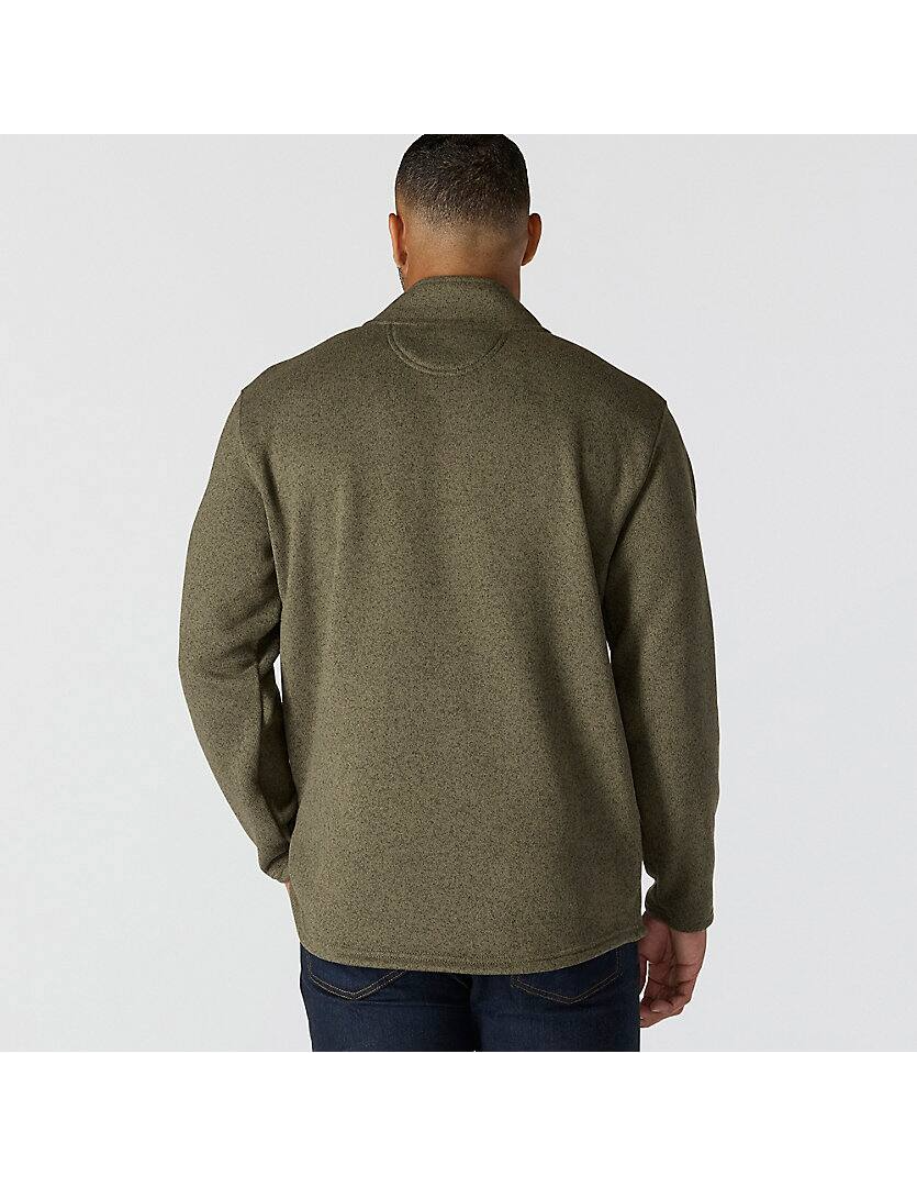 106378 Relaxed Fit Midweight Quarter-Zip Pocket Sweater Fleece