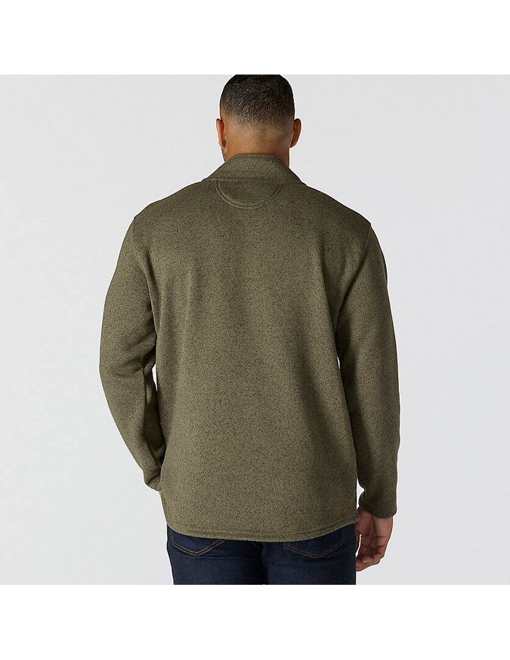 106378 Relaxed Fit Midweight Quarter-Zip Pocket Sweater Fleece