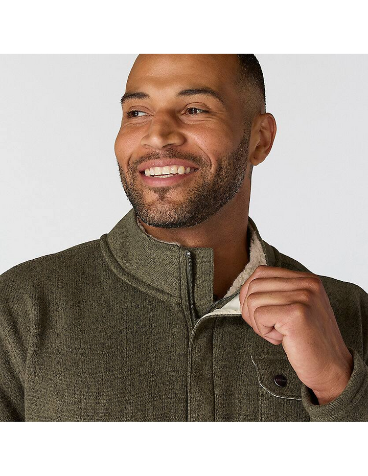 106378 Relaxed Fit Midweight Quarter-Zip Pocket Sweater Fleece